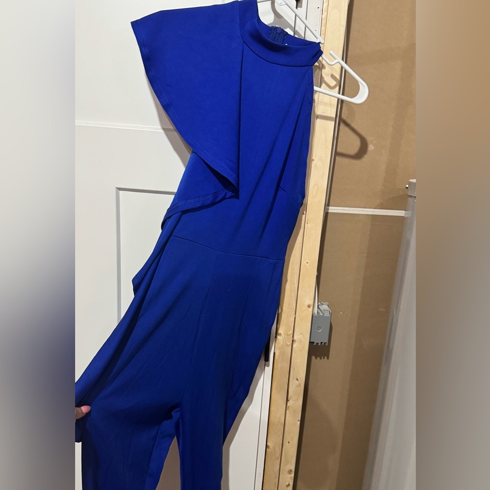 Blue jumpsuit